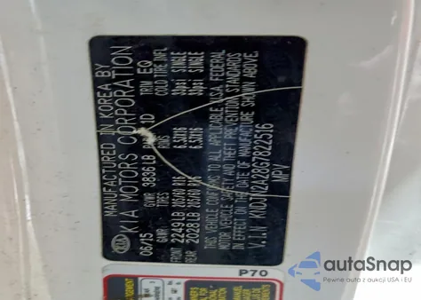 2016 Kia Soul из США, поврежденный, VIN KNDJN2A28G7822516